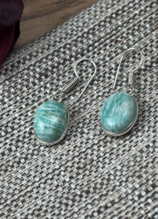 Superbe boucles d’oreilles amazonite. Ar925., état: Très bon état, 14,00 €, 15,40 € Protection acheteurs (Pro) incluse