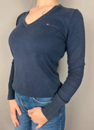 pull Tommy Hilfiger bleu marine logo brodé - taille S femme - coton pima LTH 534, marque: Tommy Hilfiger, état: Bon état, taille: S / 36 / 8, 10,00 €, 11,20 € Protection acheteurs (Pro) incluse