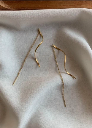 Orecchini saliscendi in acciaio inossidabile, brand: INOX, condizioni: Nuovo con cartellino, €10.00, €11.20 include la Protezione acquisti