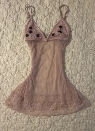 Coquette babydoll mesh pink dress, marque: Infiore, état: Très bon état, taille: S / 36 / 8, 17,90 €, 19,50 € Protection acheteurs incluse