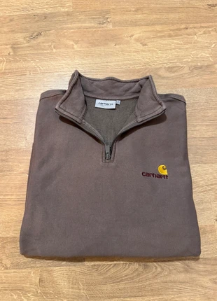 Pull 1/4 zip marron carhartt en taille L, brand: Carhartt, condition: Very good, size: L, €50.00, €53.20 includes Buyer Protection