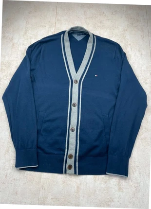 Cardigan Tommy Hilfiger uni - taille L - bleu marine- logo brodé, brand: Tommy Hilfiger, condition: Very good, size: L, €12.00, €13.30 includes Buyer Protection Pro