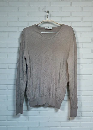 Thomas Maine Trui Maat L Grijs Bruin Gebreid Merino Wol, merk: Thomas Maine, staat: Heel goed, maat: L, € 17,00, € 18,55 inclusief Kopersbescherming Pro