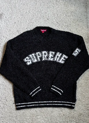 Pull Supreme noir en laine | taille M | streetwear / hiver, marke: Supreme, zustand: Sehr gut, größe: M, 140,00 €, 147,70 € inklusive Vinted-Käuferschutz