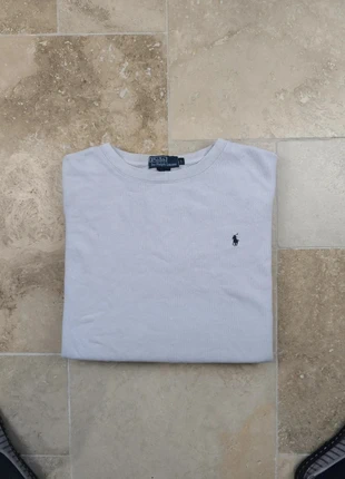 Sweat col rond Ralph Lauren - Homme L - Blanc cassé logo marine, marque: Ralph Lauren, état: Satisfaisant, taille: L, 20,00 €, 21,70 € Protection acheteurs (Pro) incluse