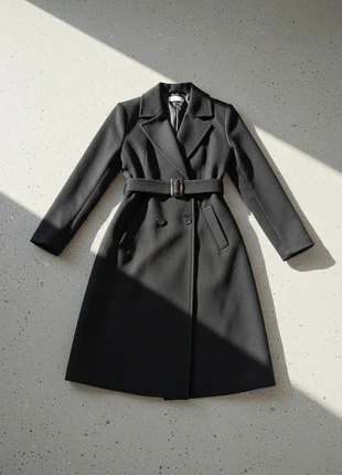 Manteau long noir – élégant, structuré, ceinturé, intemporel, marque: Atelier Lysandra, état: Très bon état, taille: M / 38 / 10, 79,90 €, 84,60 € Protection acheteurs (Pro) incluse