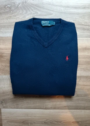 Sweat / pull col en V / raph lauren / bleue marine logo brodé en rouge / taille S femme, brand: Ralph Lauren, condition: Good, size: S / 36 / 8, €15.00, €16.45 includes Buyer Protection