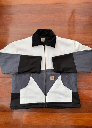 Carhartt Upcycled Harrington Coat Size S White Gray and Black, marca: Carhartt, estado: Muy bueno, tamaño: S, 62,99 €, 66,84 € Protección al comprador incluida