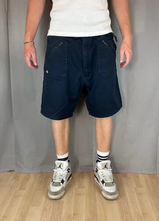 Short cargo Dickies bleu marine baggy vintage Y2K avec logo brodé, taille 40US/50FR, brand: Dickies, condition: Very good, size: W40, €15.00, €16.45 includes Buyer Protection Pro