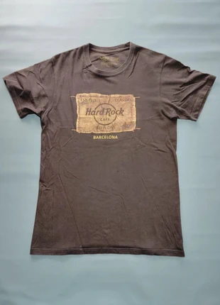 T-shirt Hard Rock Café Barcelone  marron 100 % coton Taille S, marque: Hard Rock, état: Très bon état, taille: S, 15,00 €, 16,45 € Protection acheteurs (Pro) incluse