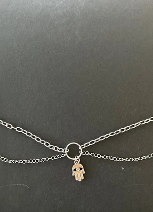 Choker chainmail con mano de Fátima, marque: Mano, état: Neuf sans étiquette, 9,00 €, 10,15 € Protection acheteurs incluse