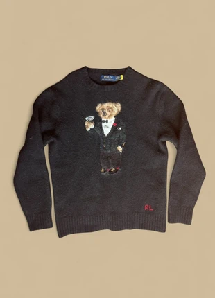 Ralph Lauren sweater with bear, merk: Ralph Lauren, staat: Heel goed, maat: L / 40 / 12, € 95,00, € 100,45 inclusief Kopersbescherming