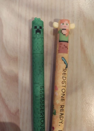 Lot 2 stylos effaçables motifs Minecraft Neufs, brand: papeterie, condition: New without tags, €6.00, €7.00 includes Buyer Protection