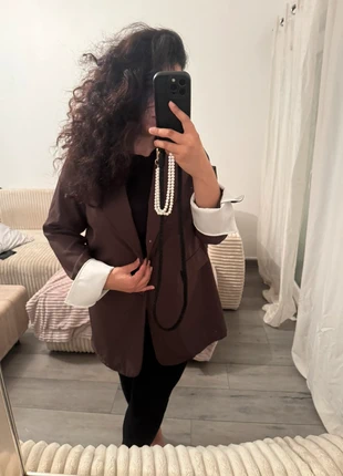 Blazer Marron, brand: Boutique indépendante, condition: New without tags, size: One size, €15.00, €16.45 includes Buyer Protection