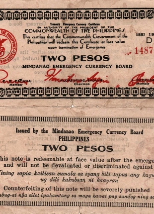 Philippines 2 Pesos 1944, zustand: Sehr gut, 14,00 €, 15,40 € inklusive Vinted-Käuferschutz