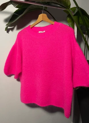 Pull avec petites manches, fuchsia, Taille unique, brand: Boutique Parisienne, condition: Very good, size: One size, €32.00, €34.30 includes Buyer Protection Pro