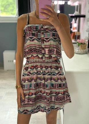 Robe imprimée colorée MYSTIC – taille 38, marke: Mystic, zustand: Sehr gut, größe: M / 38 / 10, 6,00 €, 7,00 € beinhaltet Vinted-Käuferschutz Pro