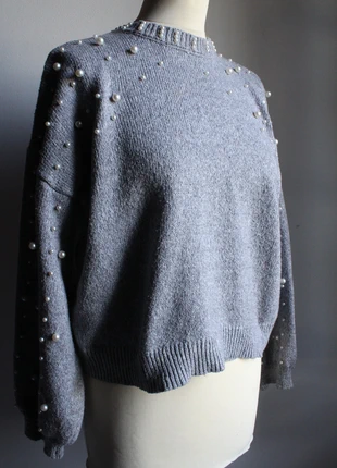 Pull gris perlé Jennyfer, marque: Jennyfer, état: Très bon état, taille: S / 36 / 8, 10,00 €, 11,20 € Protection acheteurs incluse