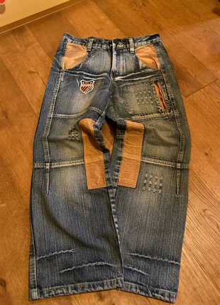 baggy embroidery jeans, marque: JNCO, état: Très bon état, taille: S, 29,00 €, 31,15 € Protection acheteurs incluse