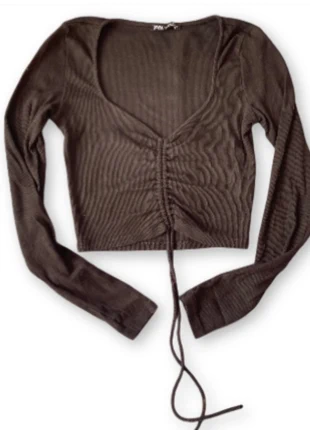 Haut noir court à manches longues Zara taille S, marque: Zara, état: Très bon état, taille: S / 36 / 8, 4,00 €, 4,90 € Protection acheteurs incluse