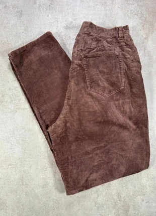 Pantalon Vintage En Velours Côtelé / Corduroy liz clairborne fonce coupe droite taille 14, brand: Vintage Dressing, condition: Very good, size: L / 40 / 12, €8.00, €9.10 includes Buyer Protection Pro