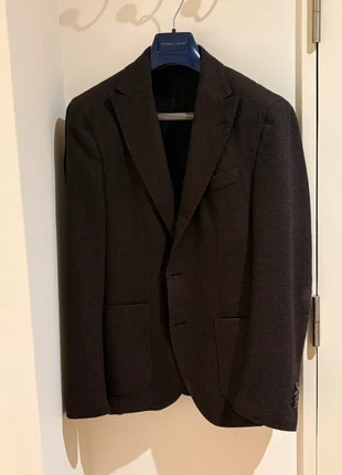 Veste Massimo Dutti marron a carreaux style sartorial, marque: Massimo Dutti, état: Bon état, taille: 48, 49,99 €, 53,19 € Protection acheteurs incluse