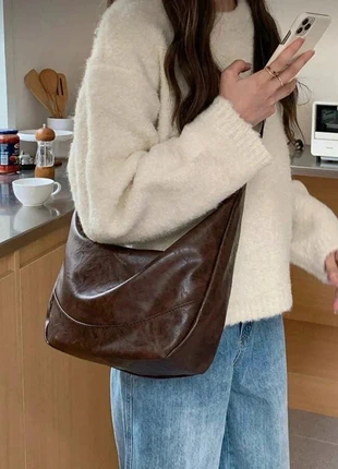 Sac en cuir Y2K vintage – Style "Old Money" coréen | Marron, brand: Beneletti Paris, condition: Very good, €39.99, €42.69 includes Buyer Protection