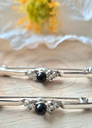 Art Deco stijl broche – zwart steentje & diamantjes, état: Très bon état, 3,50 €, 4,38 € Protection acheteurs incluse