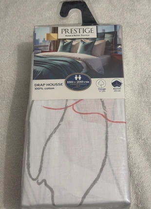 Drap housse 180x200 cm – Prestige – 100% coton, merk: prestige, staat: Als nieuw, maat: 180-200 cm x 200 cm, € 6,80, € 7,84 inclusief Kopersbescherming Pro
