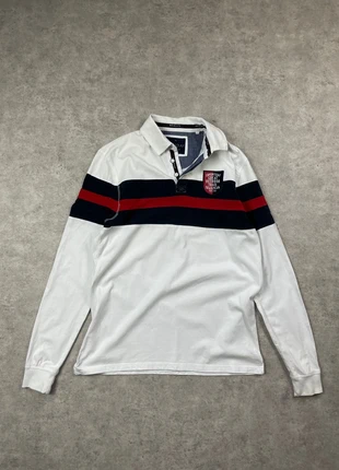Polo rugby C&A Canda bicolore blanc vintage Y2K , bleu marine et rouge – taille M 581, marke: Vintage Dressing, zustand: Sehr gut, größe: M, 17,00 €, 18,55 € inklusive Vinted-Käuferschutz