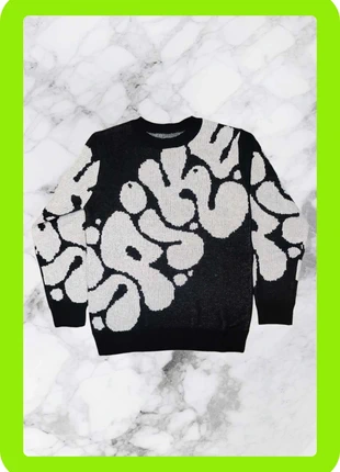 Pull y2k vintage noir avec motif blanc L, marque: y2k, état: Neuf sans étiquette, taille: L, 25,00 €, 26,95 € Protection acheteurs incluse