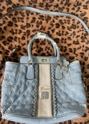 Vintage Y2K Guess quilted shoulder bag with charms, brand: GUESS, condition: Good, €14.00, €15.40 includes Buyer Protection