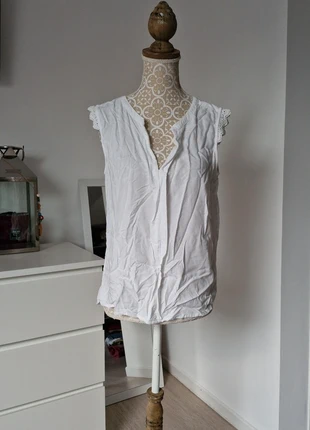Top blanc ONLY dentelle épaules – Taille 38, brand: ONLY, condition: Very good, size: M / 38 / 10, €5.99, €6.99 includes Buyer Protection