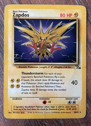 Pokémon: Zapdos (FO 30), merk: Pokémon, staat: Veelgebruikt, € 3,50, € 4,38 inclusief Kopersbescherming