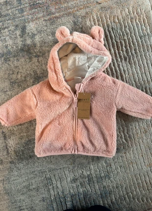 Next Baby Girls, fleece hooded jacket, size 3-6 months, Autumn and winter wear, brand: Next, condition: New with tags, size: 3-6 months / 62 cm, £10.00, £11.10 includes Buyer Protection