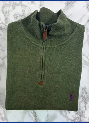 Pull 1/4 Zip Ralph Lauren Vert / Logo brodé Rouge / Taille L Homme, marke: Ralph Lauren, zustand: Sehr gut, größe: L, 42,75 €, 45,59 € inklusive Vinted-Käuferschutz