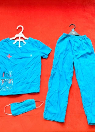 Doctor Costume Kids Nurse Outfit Blue Scrubs Dress Up Roleplay – 4/5 Years, brand: Kids, condition: Very good, size: 5 years / 110 cm, £5.00, £5.70 includes Buyer Protection