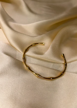 Bracelet doré style bambou en acier inoxydable, marque: Boutique indépendante, état: Neuf sans étiquette, 10,00 €, 11,20 € Protection acheteurs incluse