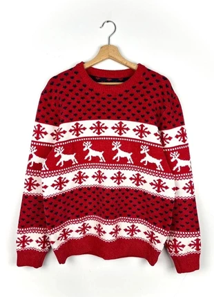 Pullover Christmas 80s 90s Vintage Winter Sweater Boxy Classic Grandpa Knitwear Ciniglia, marque: Vintage Dressing, état: Très bon état, taille: L / 40 / 12, 20,00 €, 21,70 € Protection acheteurs incluse