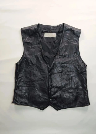 Veste en cuir sans manche vintage Cicon noir Taille XL Femme, brand: cicon, condizioni: Buone, taglia: XL / IT 46 / EU 42, €15.00, €16.45 include la Protezione acquisti Pro