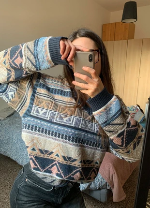 Pullover Vintage chunky knit - cozy style boho aesthetic, marke: Vintage Dressing, zustand: Sehr gut, größe: L, 23,00 €, 24,85 € inklusive Vinted-Käuferschutz