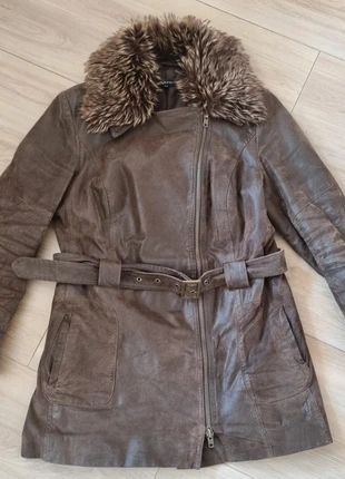 Arma leren dames jas met bontkraag maat 42 – Echt leer, marque: Arma, état: Très bon état, taille: XL / 42 / 14, 58,00 €, 61,60 € Protection acheteurs incluse