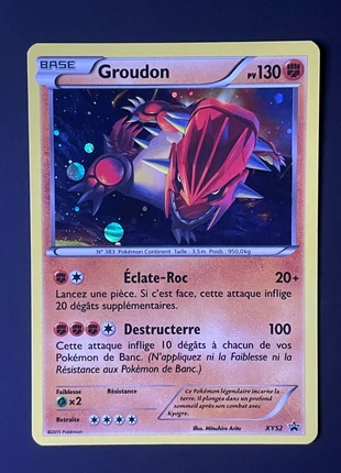 Groudon XY52 Holo Promo Bloc XY Excellent, marke: Pokémon, zustand: Sehr gut, 9,00 €, 10,15 € inklusive Vinted-Käuferschutz