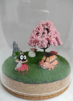 Diorama style terrarium mon voisin Totoro, marke: Fait Main, zustand: Sehr gut, 35,00 €, 37,45 € beinhaltet Vinted-Käuferschutz Pro