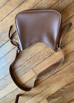 Sac bandoulière marron effet cuir, merk: Vintage Dressing, staat: Nieuw zonder prijskaartje, € 15,00, € 16,45 inclusief Kopersbescherming