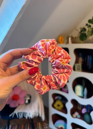 Chouchou fleurs rose fait main, marca: Fait Main, estado: Nuevo sin etiquetas, 5,00 €, 5,95 € Protección al comprador Pro incluida