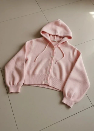 Cardigan à capuche rose pâle boutonné, marca: Moonly Rose, estado: Muy bueno, tamaño: M / 38 / 10, 42,99 €, 45,84 € Protección al comprador incluida