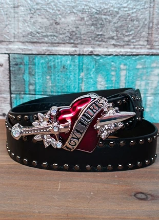 Cintura country cuore e spada, brand: Cintura Rock, condizioni: Ottime, taglia: Regolabile, €15.00, €16.45 include la Protezione acquisti