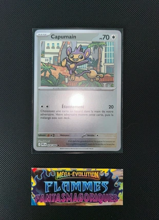 Carte Pokemon Me2 Flammes Fantasmagoriques Capumain reverse 078/094, brand: Pokémon, condition: Very good, €1.00, €1.75 includes Buyer Protection