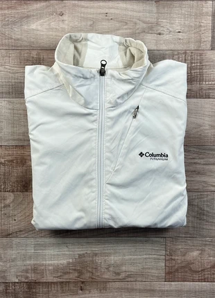 Veste blanche Columbia Titanium Interchange femme | waterproof jacket | Femme XL, merk: Columbia, staat: Heel goed, maat: XL / 42 / 14, € 35,00, € 37,45 inclusief Kopersbescherming